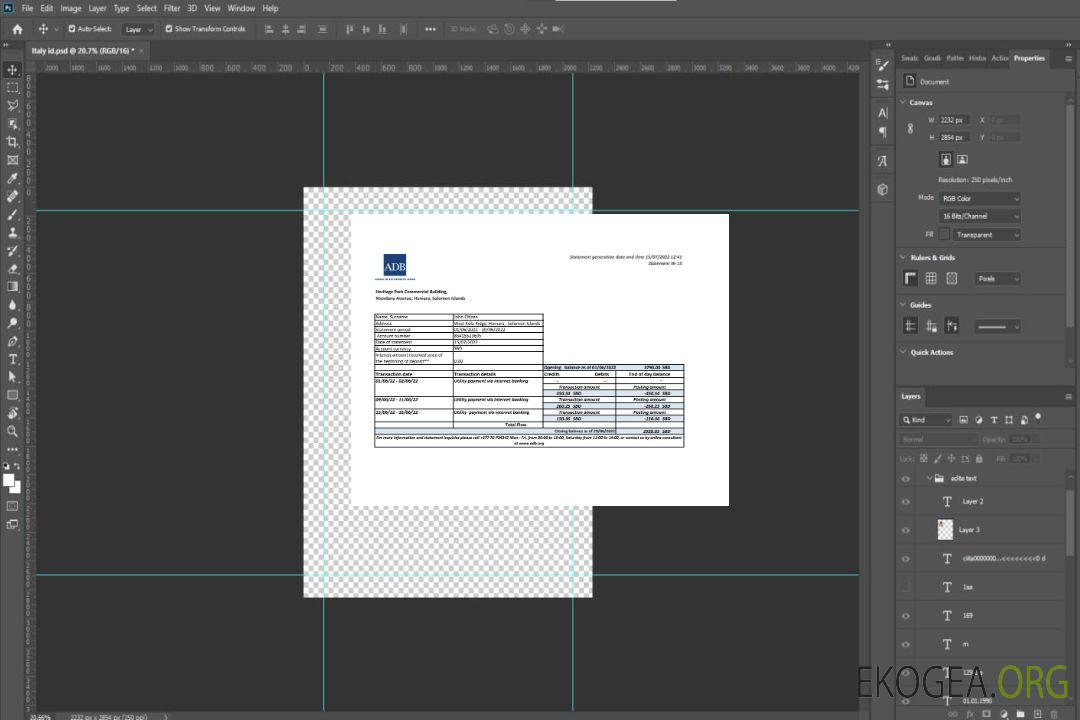 Relevé bancaire de la BAD des Îles Salomon, modèle Excel et PDF template Relevé bancaire de la BAD des Îles Salomon, modèle Excel et PDF template